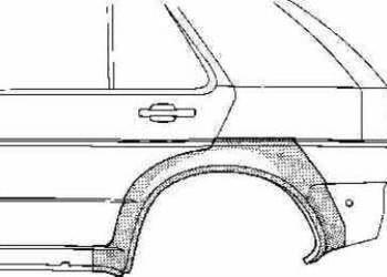 REPERATURA TYL .BŁOT. 5-D H/B LE - TOYOTA COROLLA EE90 88-92