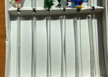 Szklane pałeczki do koktajli Vintage Animal Glass