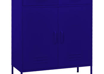 Szafka granatowa 80x35x1015 cm stalowa WM-336154