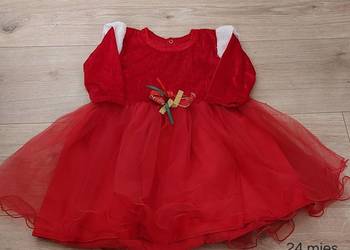 Sukienka Pani Mikołajowa-rozmiar 24 mies