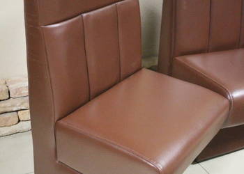 Loże - Brąz ekoskóra mocne stan bardzo dobry!