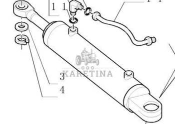 New Holland T7000 T7030 Siłownik Wspomagania Układu Kierunkowego Skrętu CZ…