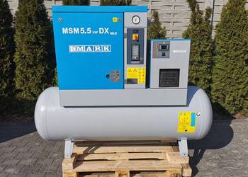 TYLKO 1200h! 5,5kw 800L Sprężarka śrubowa MARK 10bar zbiornik OSUSZACZ