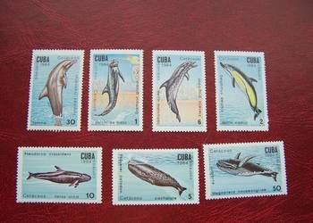 Kuba 1984 MNH Mi. 2828/ 34 Fauna Delfiny Wieloryby  a
