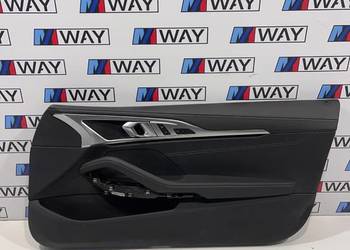 BMW 8 G15 BOCZEK TAPICERKA DRZWI PRAWY PRZÓD SKÓRA DEKOR