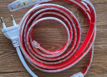 nowa zewnętrzna taśma led 2 m, zasilanie 220V