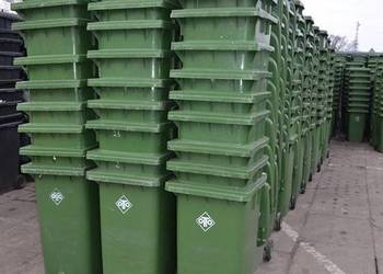240 L, 120 L, używane pojemniki na odpady komunalne, gabrauchte Mulltonnen,