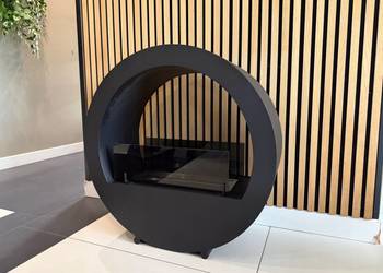 Biokominek Kominek wolnostojący 80 x 30 x 80 cm CZARNY