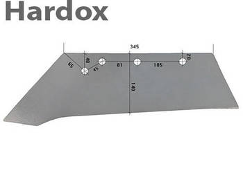 Lemiesz 300hektarów HARDOX DU435S/L części do pługa REGENT