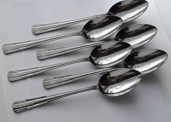 Duże łyżki obiadowe (nr.2), wz. SATURN, Hefra, sztućce PRL