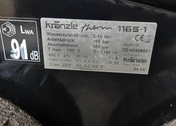 Myjka ciśnieniowa kranzle 1165-1