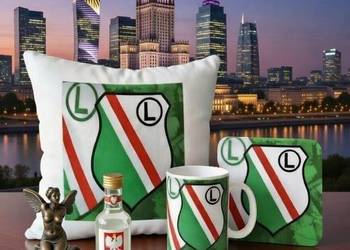 Legia Warszawa prezent dla kibica piłki nożnej zestaw Poduszka kubek podkla