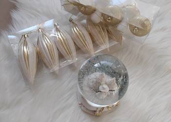 Kula śnieżna & sople & grzybki złote białe