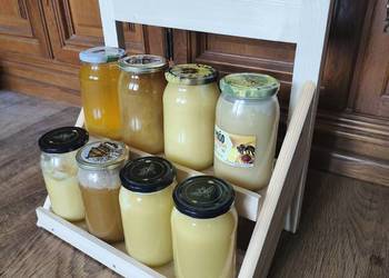 Ekspozytor, stojak , regał do eksponowania słoików z miodem itp