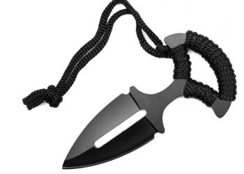 NOŻYK NÓZ MAŁY na Szyję Sztylet Push Dagger Neck Knife Taktyczny 13cm