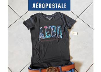 Aeropostale aero koszulka top t-shirt z naszytym nadrukiem logo