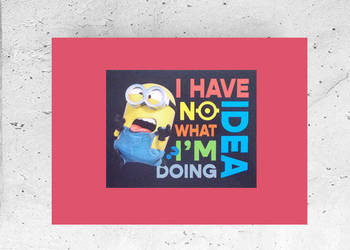 bajkowy plakat A3, minionki obrazek do dziecięgo pokoju