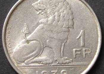 Belgia 1 frank 1939 - Lew - stan 2