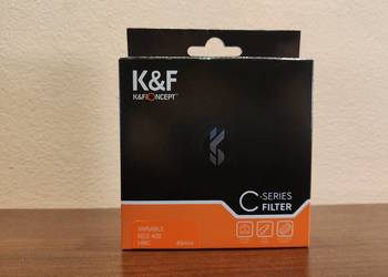 Filtr ND szary regulowany K&F Concept (ND2-ND400) 49mm