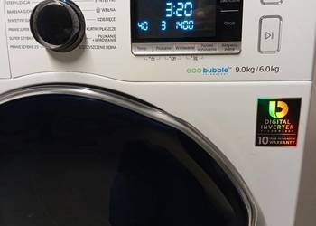 Pralko suszarka Samsung Eco bubble 9/6kg 1400obr Jak Nowa
