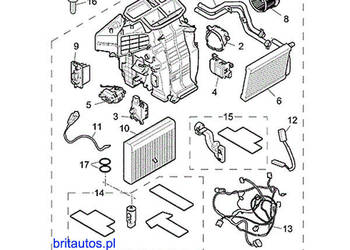 NAGRZEWNICA OBUDOWA NAGRZEWNICY HEATER ASSEMBLY  WITH AIR CON