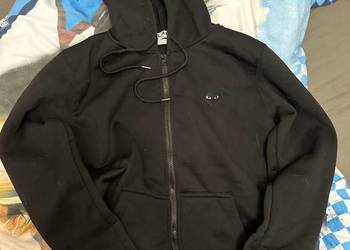 Bluza CDG czarna z czarnym sercem. Okazja. OPIS