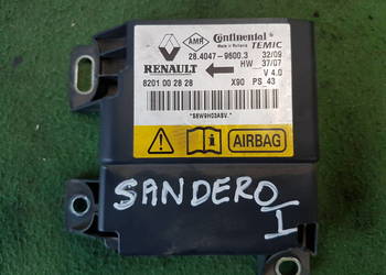 DACIA SANDERO MODUL SENSOR PODUSZEK 8201002828
