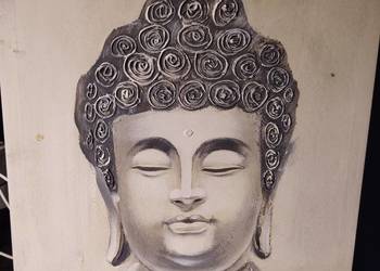 Obraz Budda na płótnie 39 × 39 cm – dekoracja ścienna