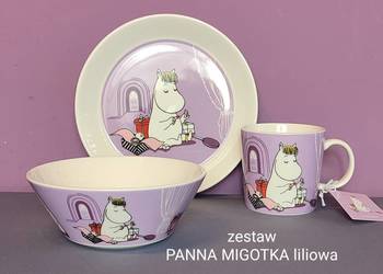 Muminki ZESTAW Moomin Arabia Finland - PANNA MIGOTKA -  z naklejkami