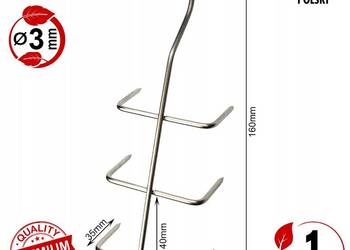 Hak Wędzarniczy Super Smoke do filetów i płatów ryb 3mm Premium 16cm