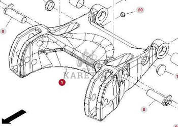 Fendt Vario 1038 1042 1046 1050 GEN 3 Rama Przedniego TUZ 0046091100000