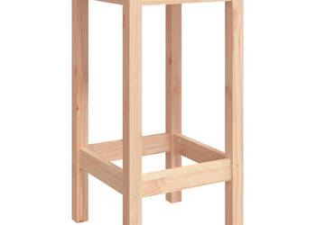 Stołki barowe 2 szt. 40x40x78 cm lite drewno sosnowe WM-822137