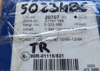 5023486/89VX-2K021-CA EBD 3340 Klocki hamulcowe przód Tr86