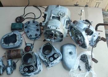 Silnik, skrzynia, regulator , prądnica M72,gaźniki K-37