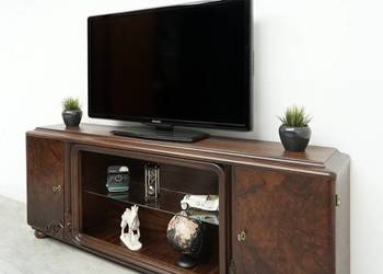 Zabytkowa komoda pod TV w stylu art deco, lata 30-te Po renowacji.