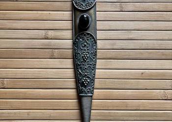 Miedziane pięknie zdobione etui na sztylet bagnet