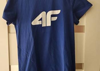 4F  L piękna koszulka niebieska  t shirt jak nowa