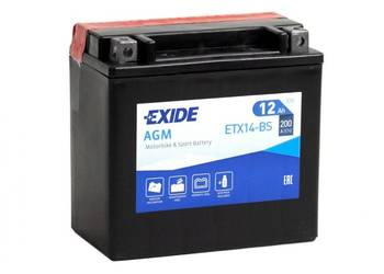 Akumulator 12Ah 200A 12V EXIDE ETX14-BS YTX14-BS