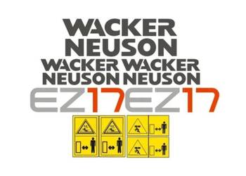 Naklejki oklejenie WACKER NEUSON EZ17 Zamiennik