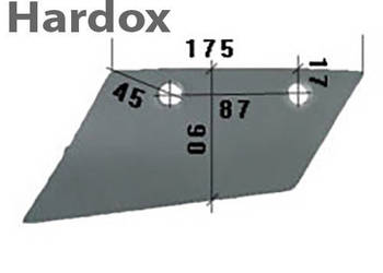 Lemiesz przedpłużka HARDOX 4032101/L części do pługa NAUD
