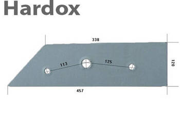 Płoza krótka HARDOX 84239/P części do pługa OVERUM