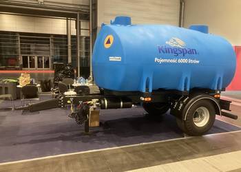 Duży zbiornik 6000L na wodę pitną z przyczepą