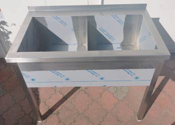 Basen gastronomiczny 2-komorowy 100x60x85 gł 30 cm