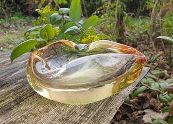 Miseczka, popielniczka czeskie szkło Miseczka, popielniczka czeskie szkło