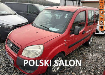 Fiat Doblo Polski salon, 5 miejsc, rej. 2009, klima, hak, długie opłaty,cz…