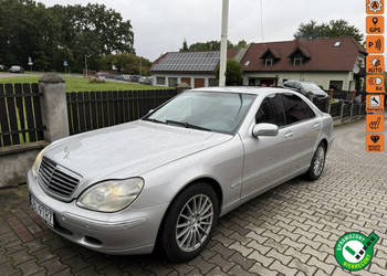 Mercedes S 320 320 benzyna 225 ps 126 tyś km ładna zarejestrowana W220 (19…