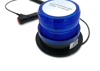 Lampa ostrzegawcza LED kogut 12-24V niebieski 10,5 cm