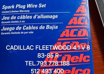 PRZEWODY ZAPLONOWE AcDELCO CADILLAC FLEETWOOD 4.1 V 6