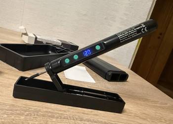 Bezprzewodowa lutownica akumulatorowa USB-C  Wyświetlacz LCD + 3 groty NOWA