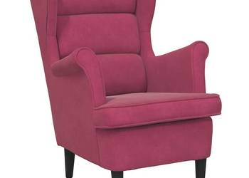 vidaXL Fotel w kolorze winnej czerwieni, aksamitny(SKU:324064)